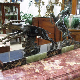 French Art Deco Deer Sculpture