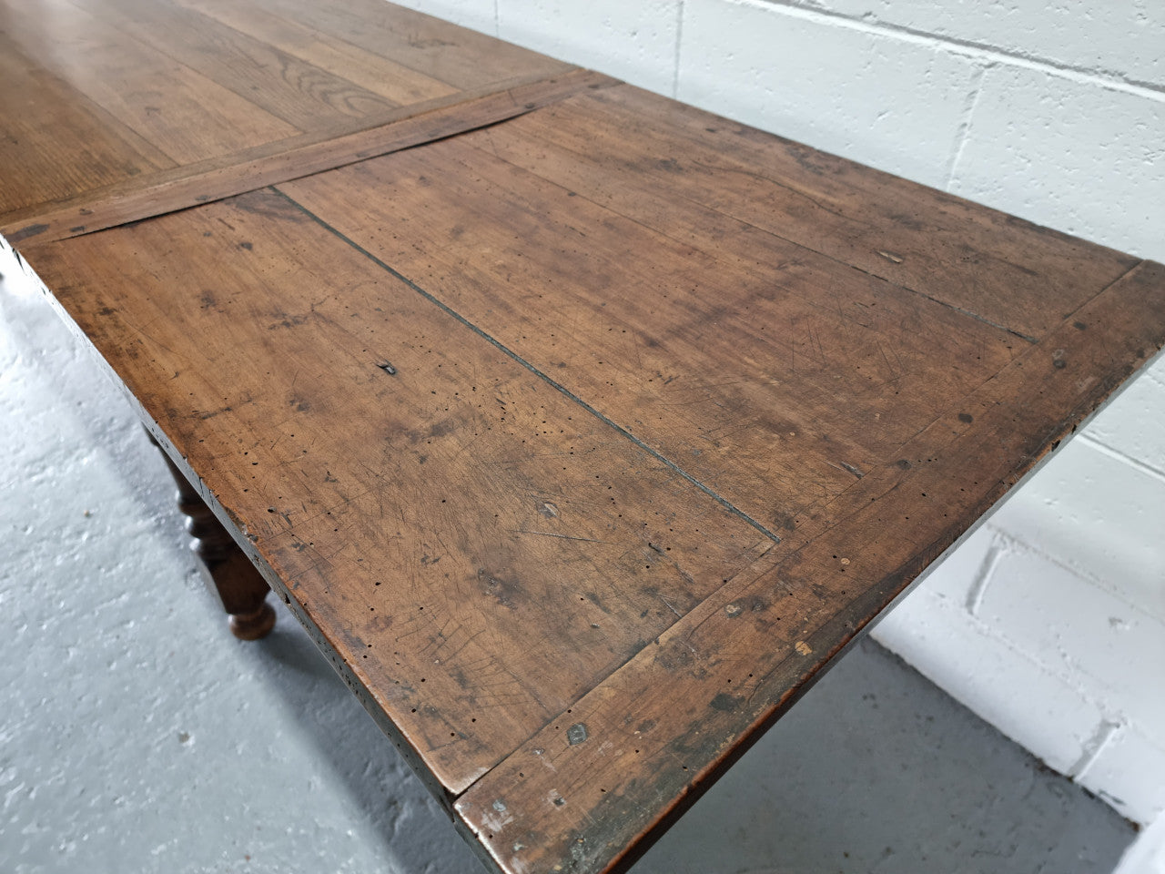 Appealing and Rare French Oak Farmhouse Extension Table | Antique & Vintage | Moonee Ponds Antiques | Australia Wide Delivery