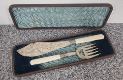 Victorian Fish Knife & Fork Set | Antique & Vintage | Moonee Ponds Antiques | Australia Wide Delivery