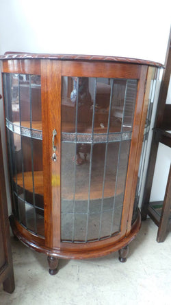 Rare Australian Blackwood Crystal Cabinet | Antique & Vintage | Moonee Ponds Antiques | Australia Wide Delivery