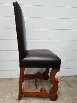 Set of Six Upholstered Leather Look Chairs | Antique & Vintage | Moonee Ponds Antiques | Australia Wide Delivery