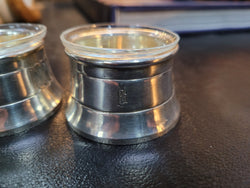 Pair Antique Silver Salt Cellars With Liners "Stamped “800” | Antique & Vintage | Moonee Ponds Antiques | Australia Wide Delivery