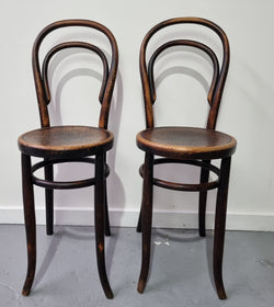 Stunning Petite Cafe Bentwood Chairs with Original Shell Embossed Seats | Antique & Vintage | Moonee Ponds Antiques | Australia Wide Delivery