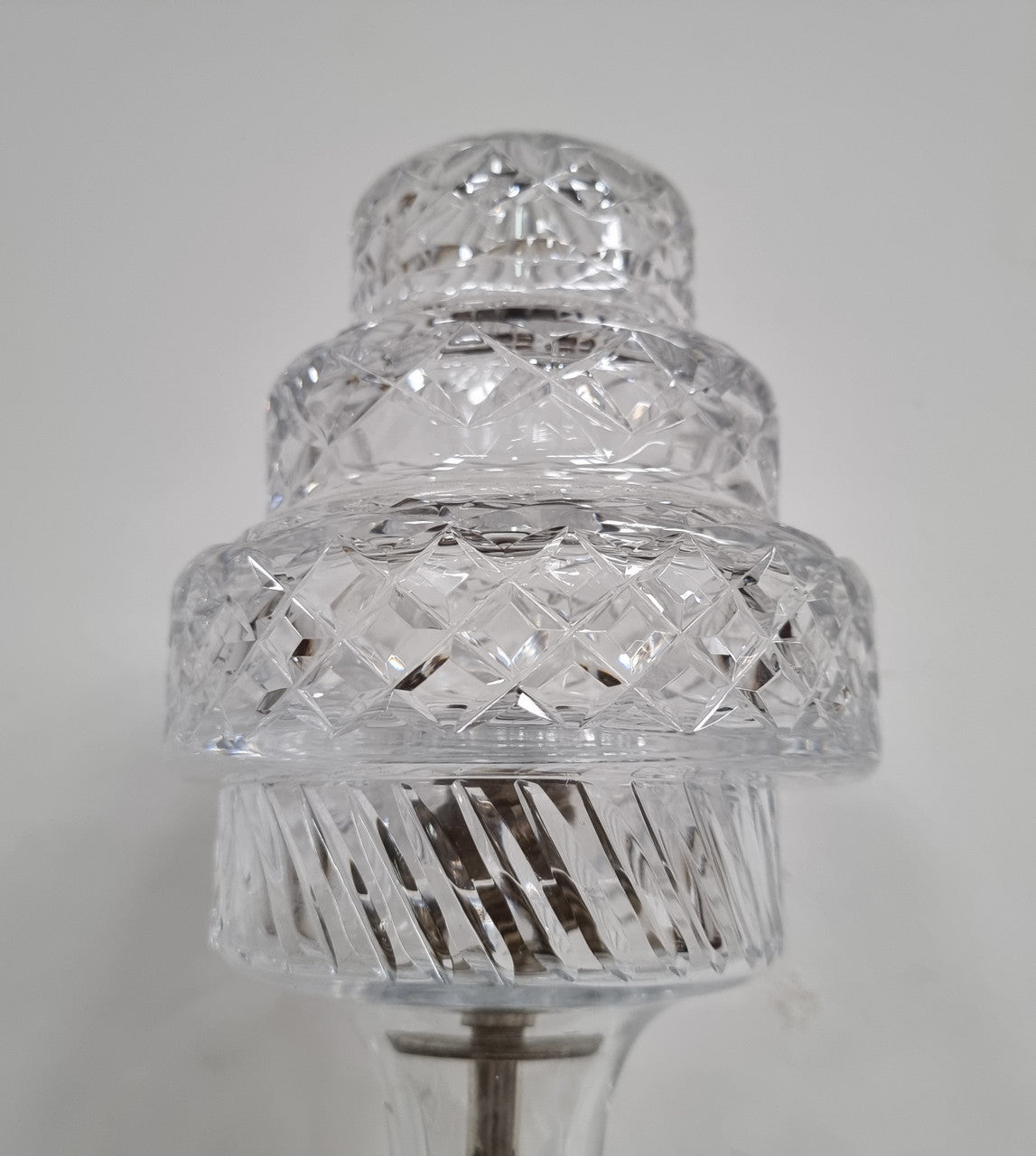 Beautiful Cut Crystal Decorative Table Lamp | Antique & Vintage | Moonee Ponds Antiques | Australia Wide Delivery