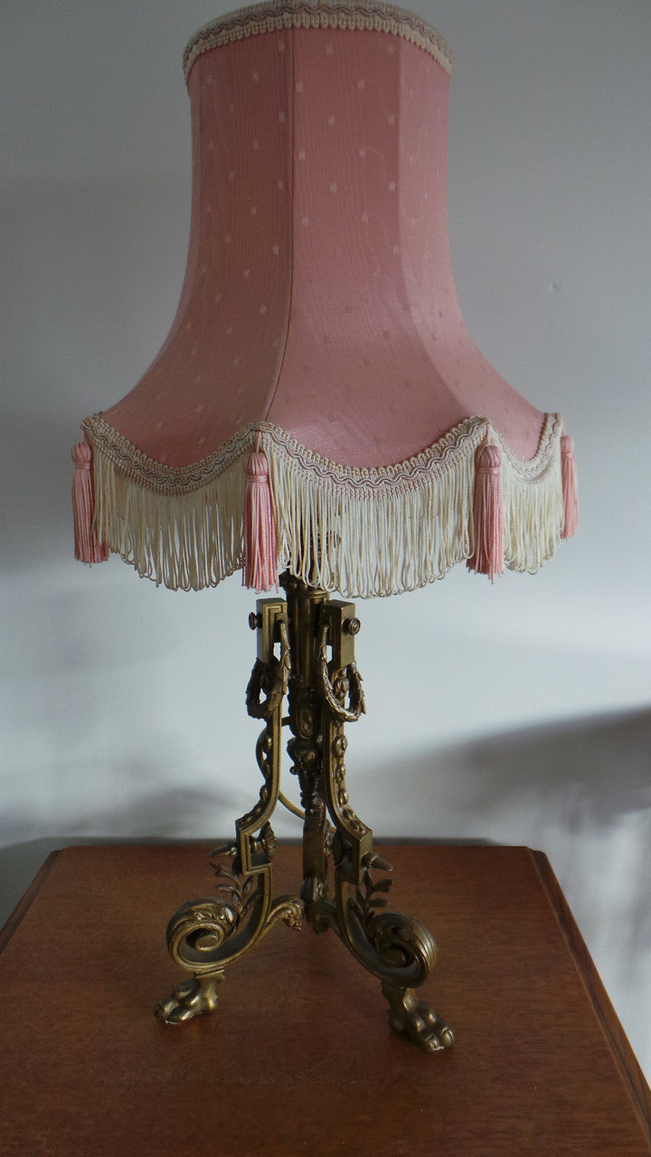 Antique French Bronze Table Lamp