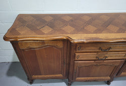 French Louis XV Style Parquetry Top Three Door Sideboard | Antique & Vintage | Moonee Ponds Antiques | Australia Wide Delivery