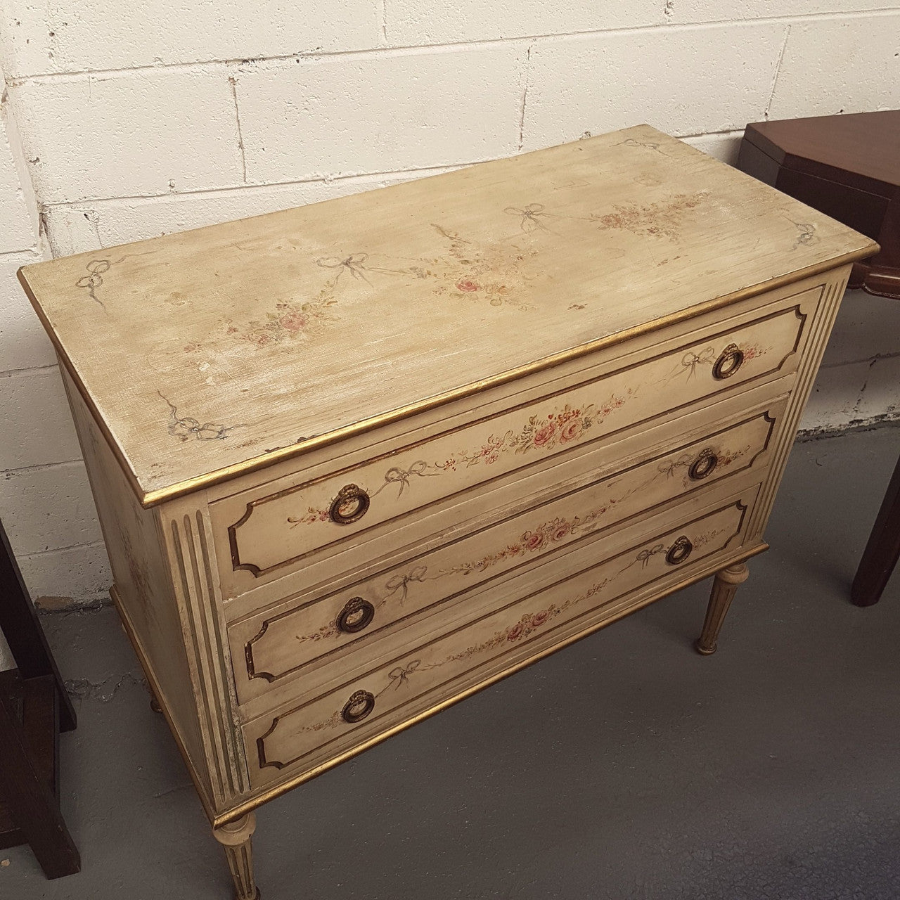 Stunning French Hand Painted Commode | Antique & Vintage | Moonee Ponds Antiques | Australia Wide Delivery