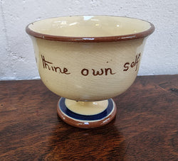 Torquay Ware Hand-Painted Bowl “To thine own self be true” | Antique & Vintage | Moonee Ponds Antiques | Australia Wide Delivery