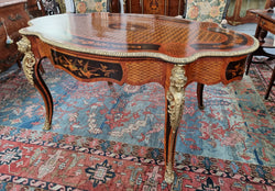 Exhibition Quality French Kingwood & Rosewood Bureau Plat | Antique & Vintage | Moonee Ponds Antiques | Australia Wide Delivery