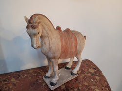 Detailed Terracotta Copy of Tang Dynasty Horse | Antique & Vintage | Moonee Ponds Antiques | Australia Wide Delivery