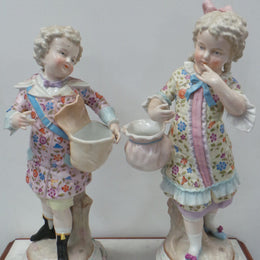 Beautiful Pair Of Large Sitzendorf Figurines