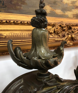 French Three Piece Gothic Style Bronze Clock Set | Antique & Vintage | Moonee Ponds Antiques | Australia Wide Delivery