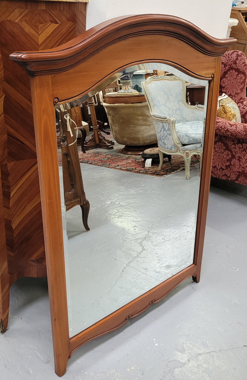 Vintage Louis Philippe style mahogany mantel mirror. It has been sourced from France and in good original detailed condition.