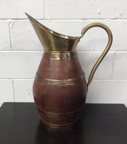 French Oak Coopered With Copper Large Wine Jug | Antique & Vintage | Moonee Ponds Antiques | Australia Wide Delivery
