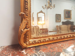 French Gilt Napoleon III Over Mantle Mirror | Antique & Vintage | Moonee Ponds Antiques | Australia Wide Delivery