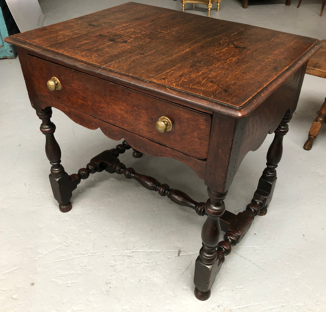 Antique French Oak Side Table With Drawer "Mellow Patina" | Antique & Vintage | Moonee Ponds Antiques | Australia Wide Delivery