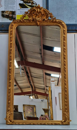 Grand French 19th Century Napoleon III Style Gilt Mantle Mirror | Antique & Vintage | Moonee Ponds Antiques | Australia Wide Delivery