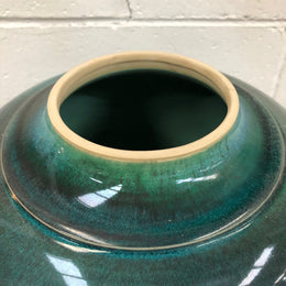 Christopher Sanders Large Blue Lidded Vase