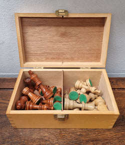 Vintage Chess Set In Original Wooden Box | Antique & Vintage | Moonee Ponds Antiques | Australia Wide Delivery