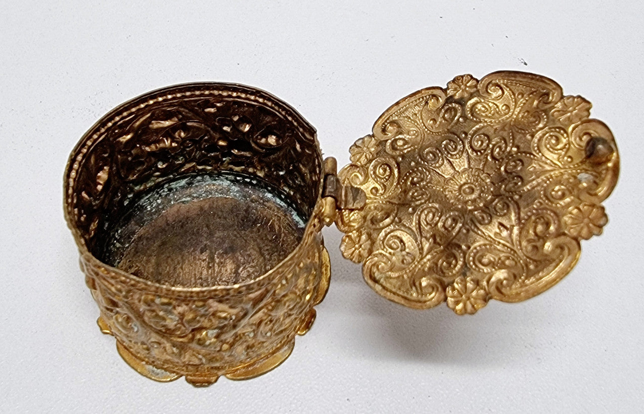 Antique French Gilt Metal Ornate Trinket Box | Antique & Vintage | Moonee Ponds Antiques | Australia Wide Delivery