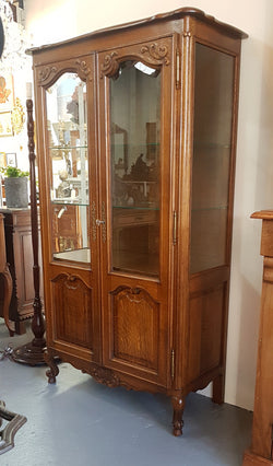 French Louis XV Style Oak Vitrine | Antique & Vintage | Moonee Ponds Antiques | Australia Wide Delivery