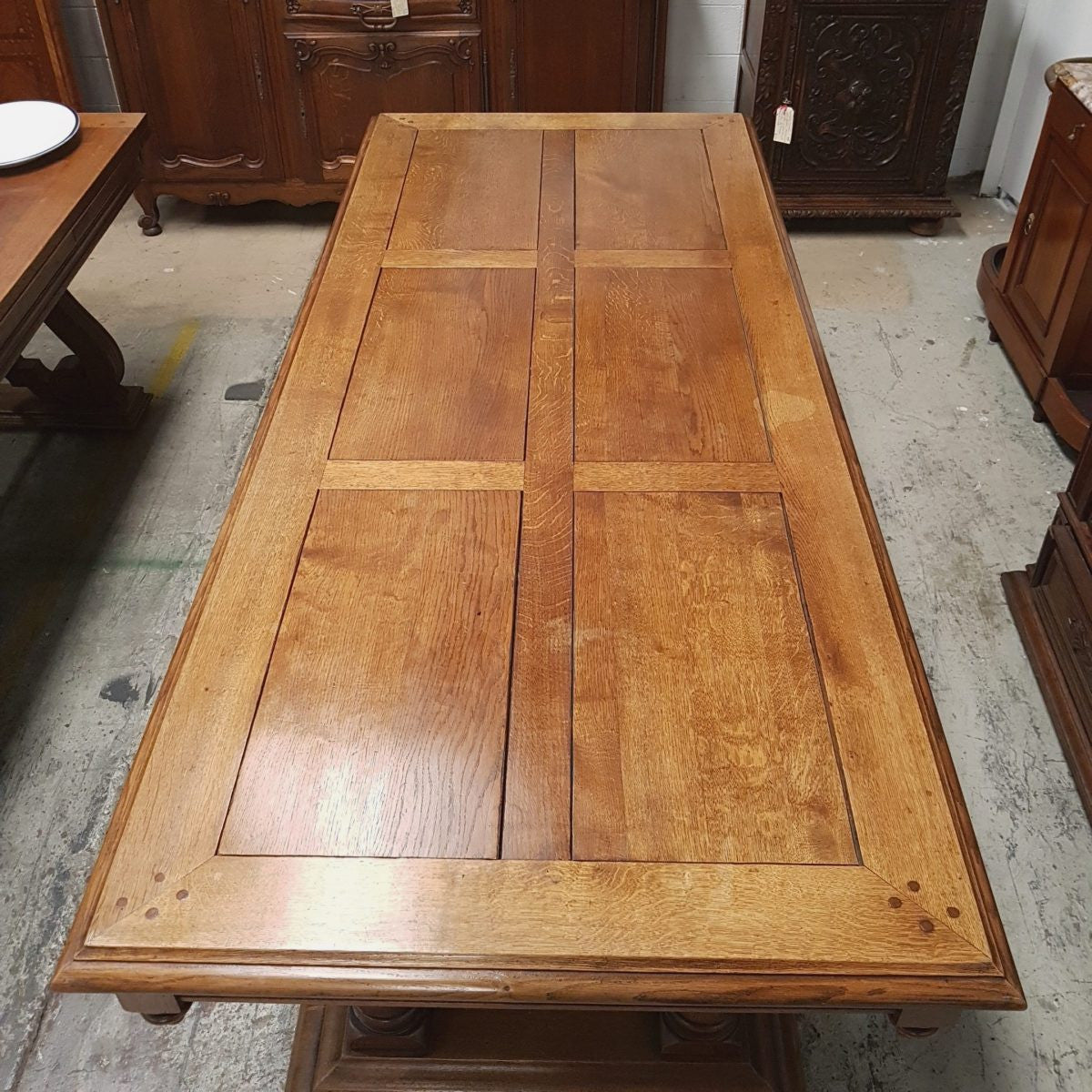 A Decorative Solid French Oak Farmhouse Table | Antique & Vintage | Moonee Ponds Antiques | Australia Wide Delivery