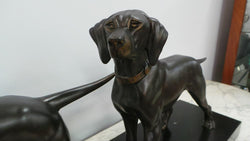 Art Deco Bronzed Spelter Statue Of Two Dogs | Antique & Vintage | Moonee Ponds Antiques | Australia Wide Delivery