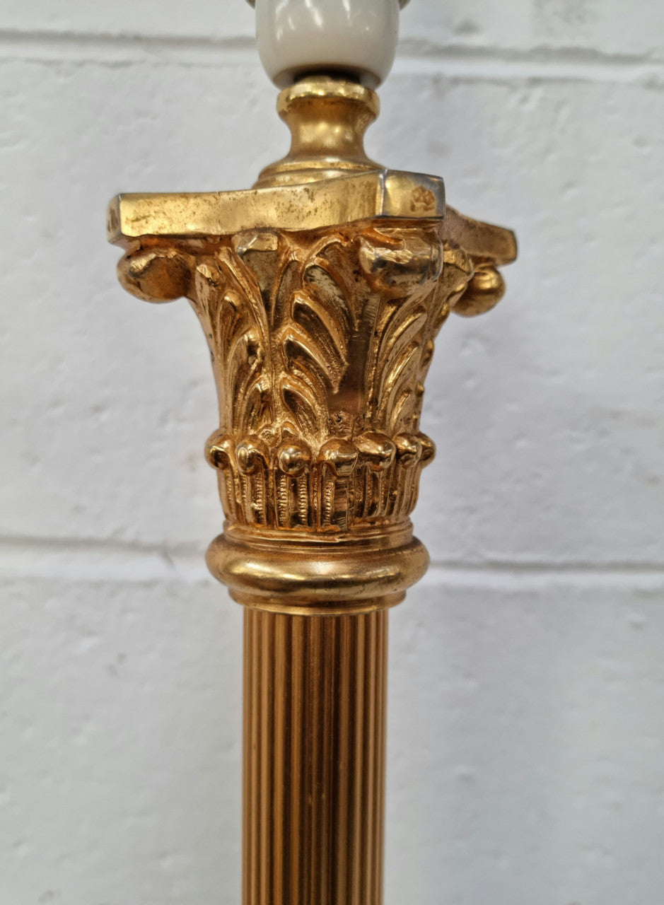 French Corinthian Column Table/Desk Lamp | Antique & Vintage | Moonee Ponds Antiques | Australia Wide Delivery