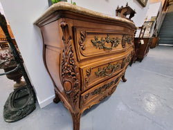 Impressive Louis XV Style Three Drawer Walnut Commode | Antique & Vintage | Moonee Ponds Antiques | Australia Wide Delivery