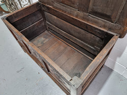Early 19th Century Carved French Dark Oak Coffer | Antique & Vintage | Moonee Ponds Antiques | Australia Wide Delivery