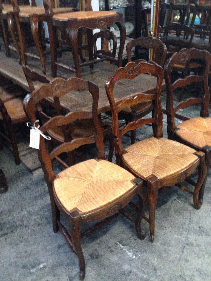 Set 10 French Provincial Dining Chairs