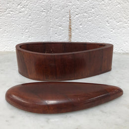 Vintage Unusual Shaped Cedar Box