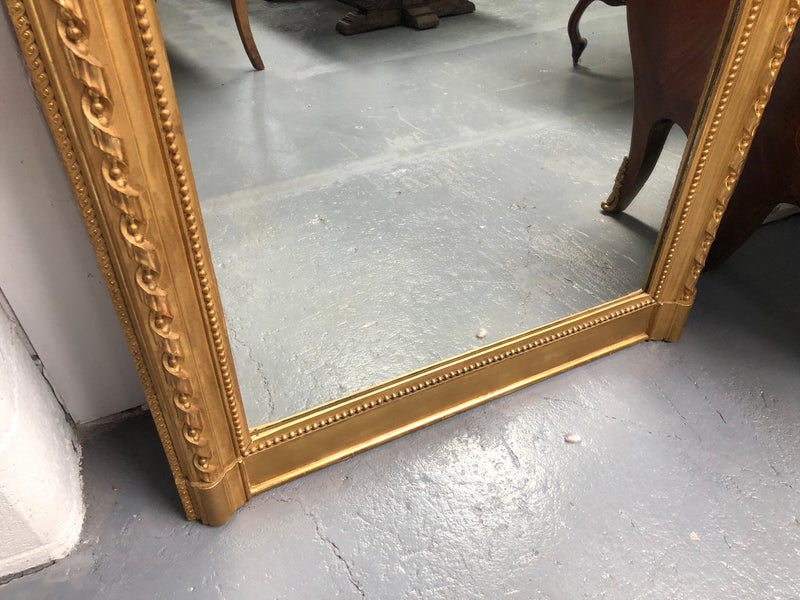 Beautiful Antique French 19th Century Bellepoque mantle mirror in good original condition.