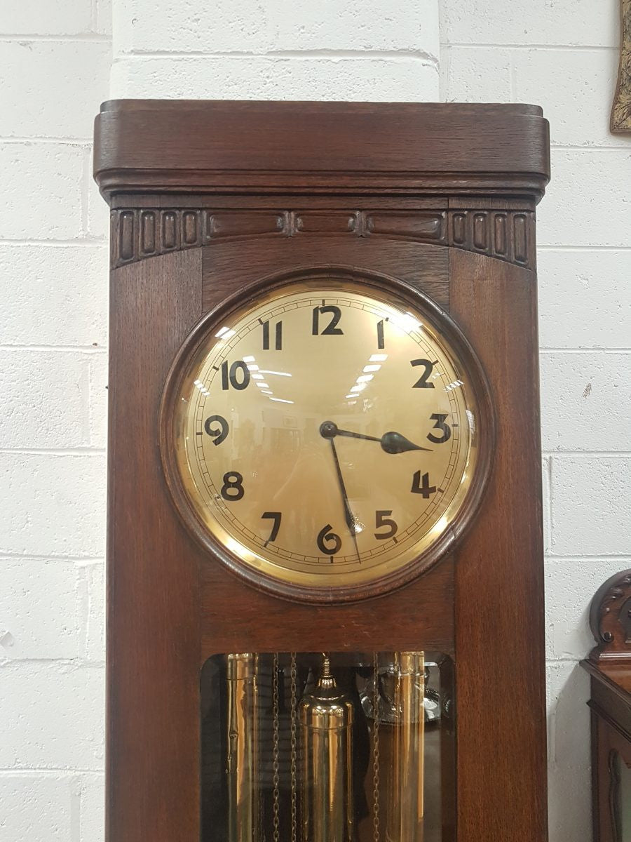 English Art Deco Grandfather Clock