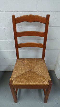 Lovely Set Of 8 French Oak Dining Chairs | Antique & Vintage | Moonee Ponds Antiques | Australia Wide Delivery