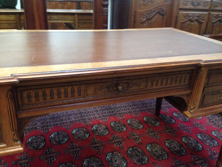 French Antique Walnut Desk