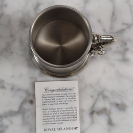 Royal Selangor pewter christening mug featuring an Elephant - Boxed. It has been sourced from locally and is in good original condition, please view photos as they help form part of the description.