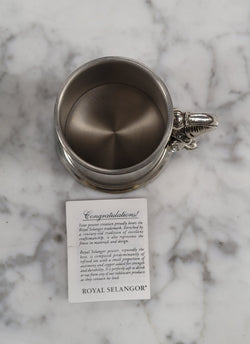 Royal Selangor Pewter Christening Mug Featuring an Elephant – Boxed | Antique & Vintage | Moonee Ponds Antiques | Australia Wide Delivery