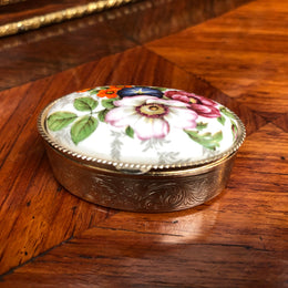 Vintage Engraved Pill Box