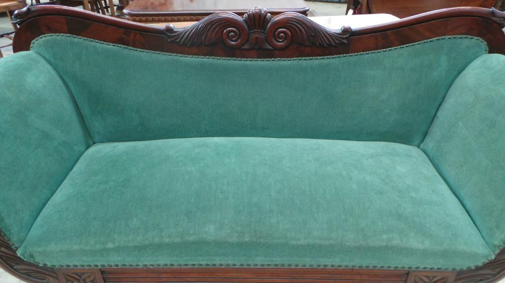 French Empire Mahogany Couch | Antique & Vintage | Moonee Ponds Antiques | Australia Wide Delivery