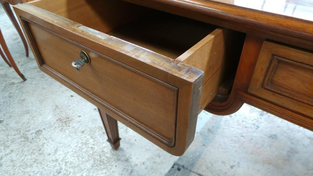 Large Walnut Desk | Antique & Vintage | Moonee Ponds Antiques | Australia Wide Delivery