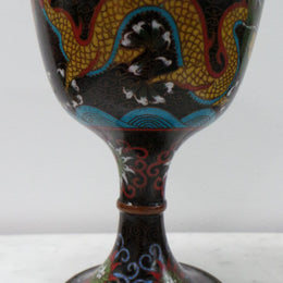 A rare antique Chinese cloisonné covered censer with five-clawed dragon. The five-clawed dragon signified that only the Emperor could use it. This piece boasts radiant colours and impressive detail, and overall is in very good condition. Dated to be from circa 1880.