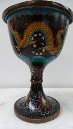 A Rare Antique Chinese Cloisonné Covered Censer With Five-Clawed Dragon | Antique & Vintage | Moonee Ponds Antiques | Australia Wide Delivery