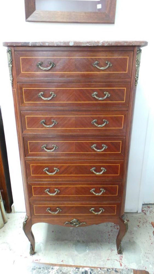 French Mahogany Semainier-2