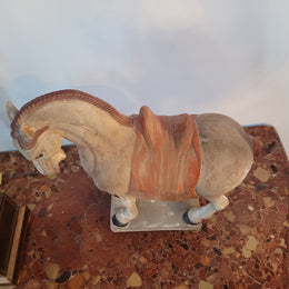 Detailed terracotta copy of Tang Dynasty horse. In good original condition.