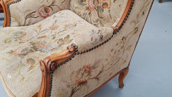 French Wing Back Tapestry Arm Chair | Antique & Vintage | Moonee Ponds Antiques | Australia Wide Delivery
