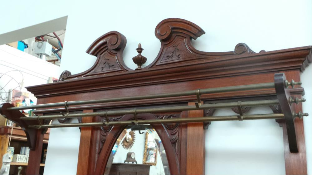 Large French Mahogany Hall Stand | Antique & Vintage | Moonee Ponds Antiques | Australia Wide Delivery