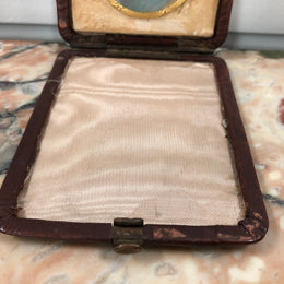 Edwardian Leather Case Travelling Miniature