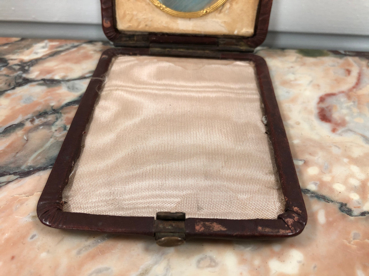 Edwardian Leather Case Travelling Miniature