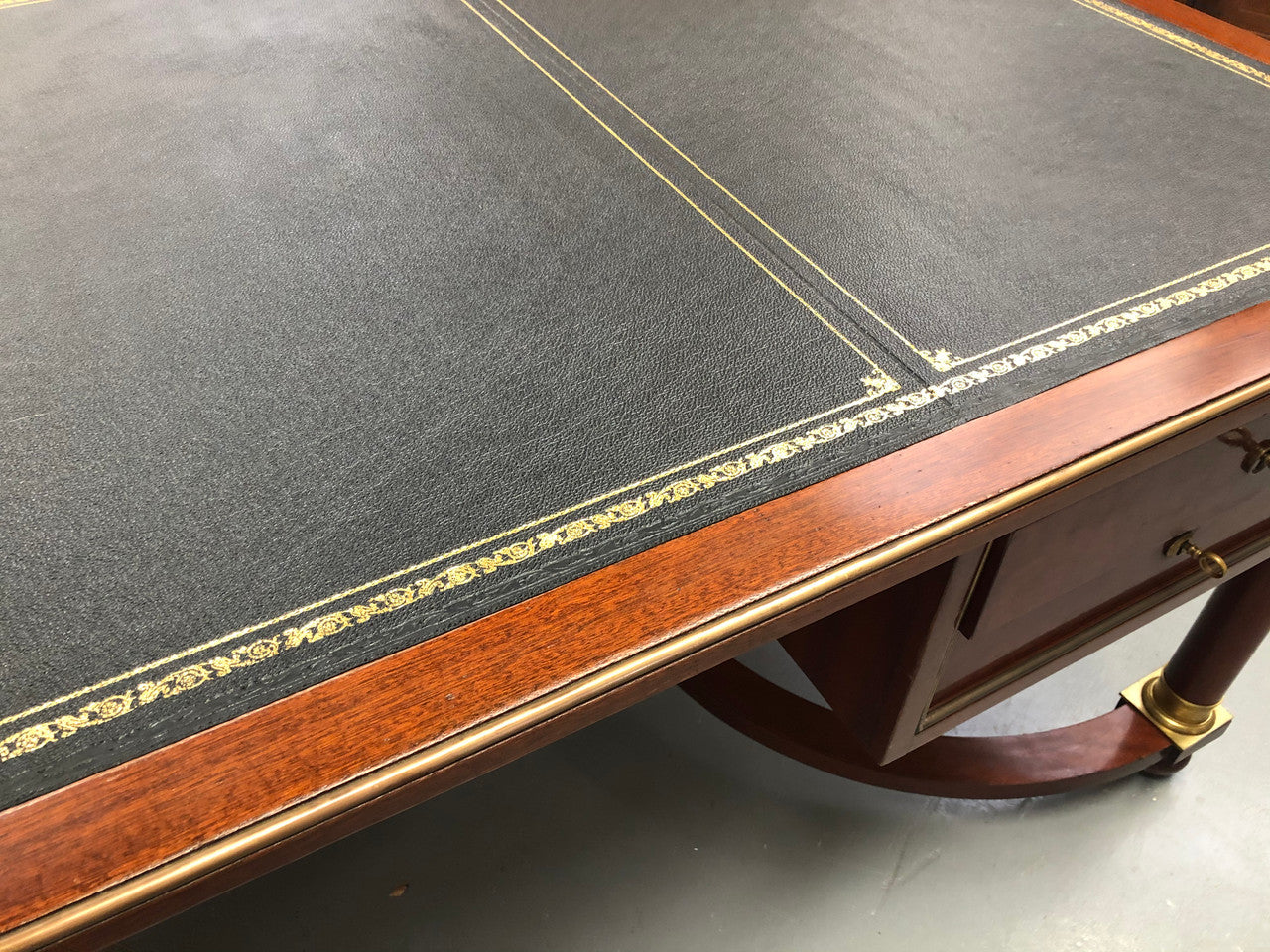 An Impressive French Deco Empire Mahogany Desk | Antique & Vintage | Moonee Ponds Antiques | Australia Wide Delivery